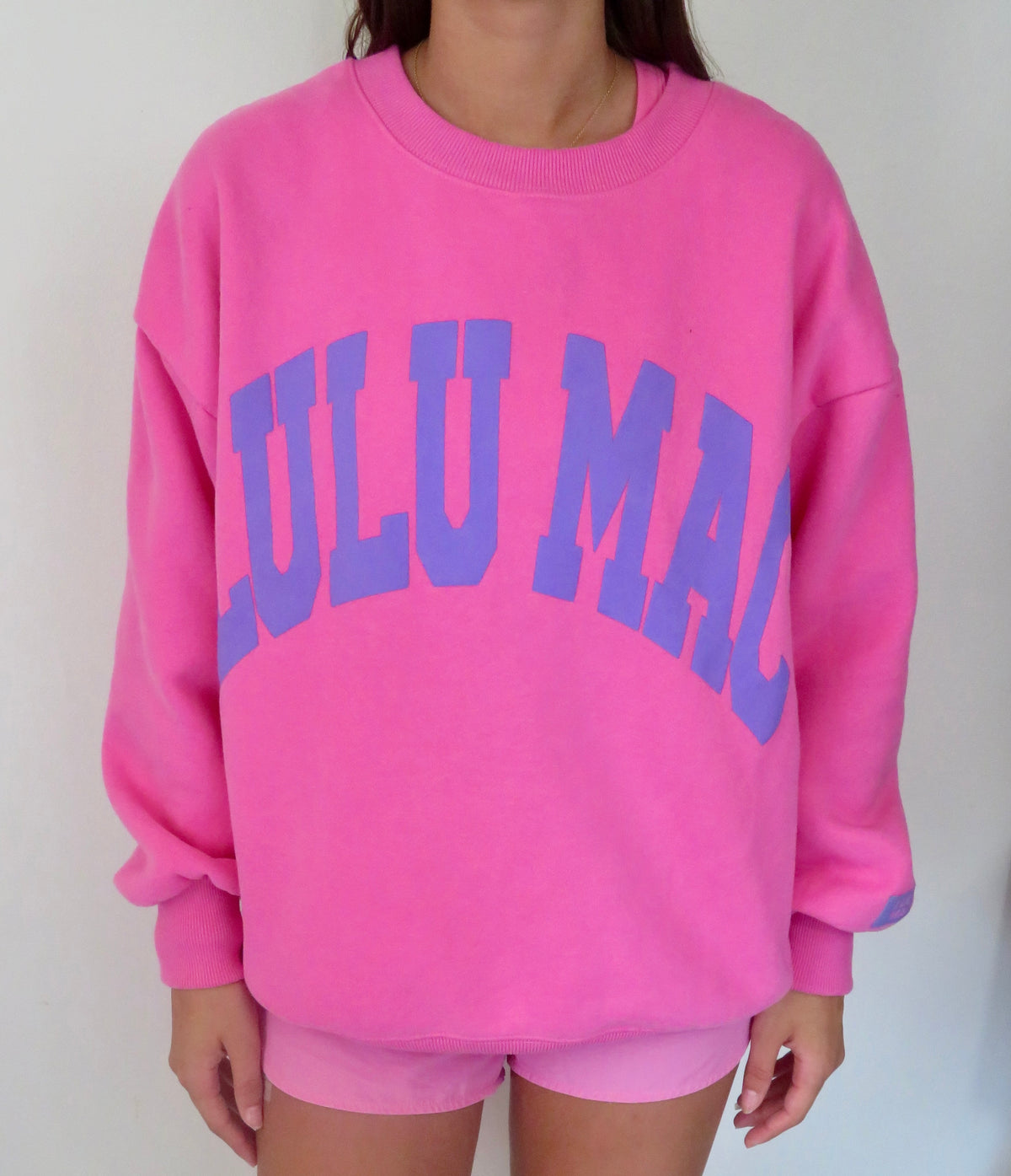Lulu Mac Pink & Purple Puff Graphic Sweatshirt!